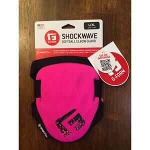 G-Form Shockwave Softball Elbow Guard Limited Edition Neon Pink L/XL New